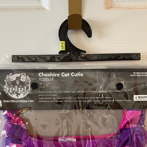 Spirit Cheshire Cat Cutie Costume - Pink and Purple-NEW - Picture 3 of 3
